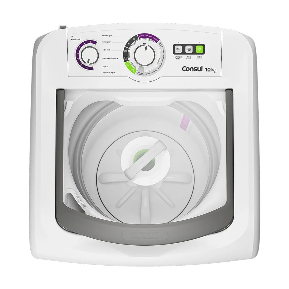 Lavadora de Roupas Consul 10Kg com Dosagem Econômica Branca CWB10BB - 220 Volts